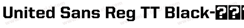 United Sans Reg TT Black字体转换